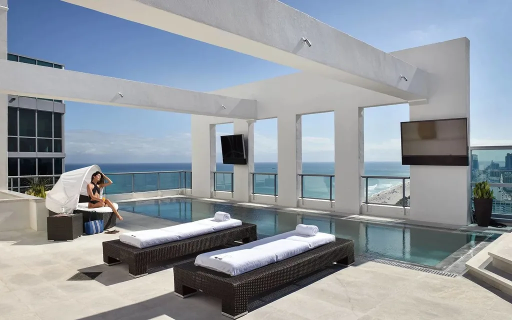 The Setai, Miami Beach poolside cabanas